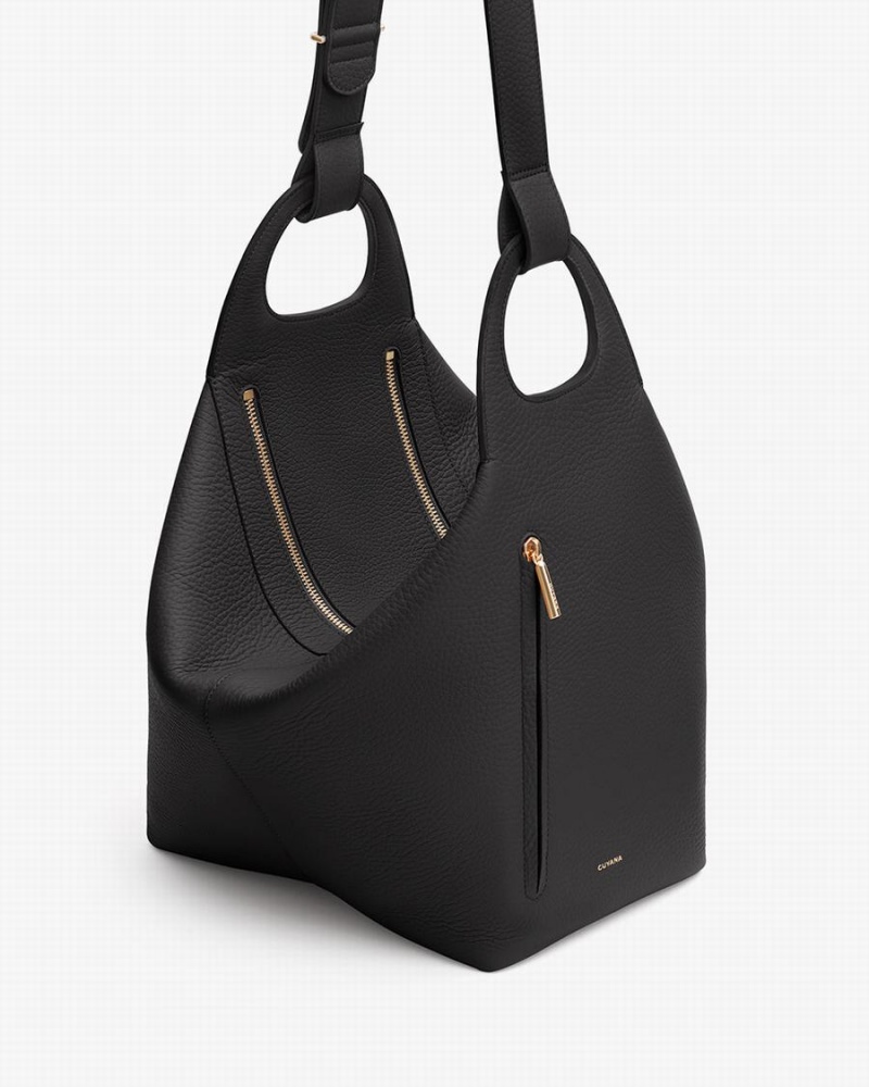 Bolsa De Hombro Cuyana Paloma Mujer Negras | ILY1685VZ