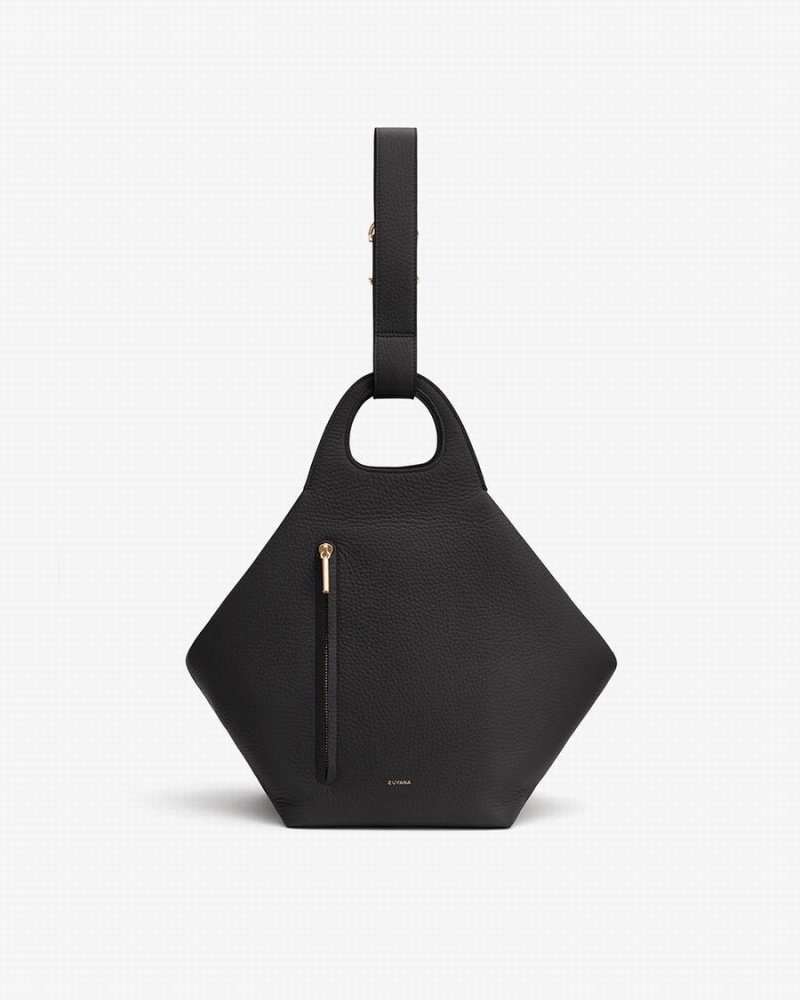 Bolsa De Hombro Cuyana Paloma Mujer Negras | ILY1685VZ