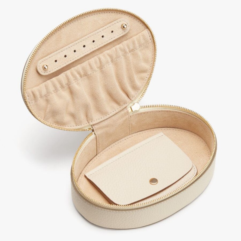 Bolsa De Maquillaje Cuyana Jewelry Case Mujer Blancas | MEY8581LN