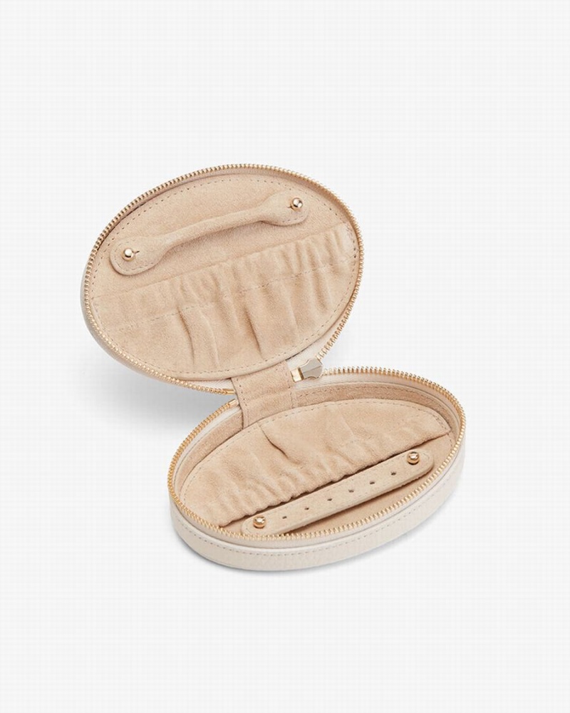 Bolsa De Maquillaje Cuyana Travel Jewelry Mujer Blancas | JEM7645VO