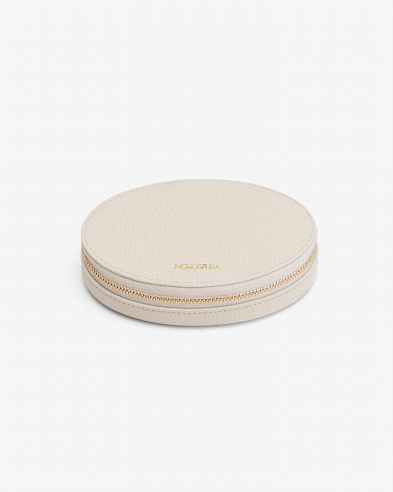 Bolsa De Maquillaje Cuyana Travel Jewelry Mujer Blancas | JEM7645VO