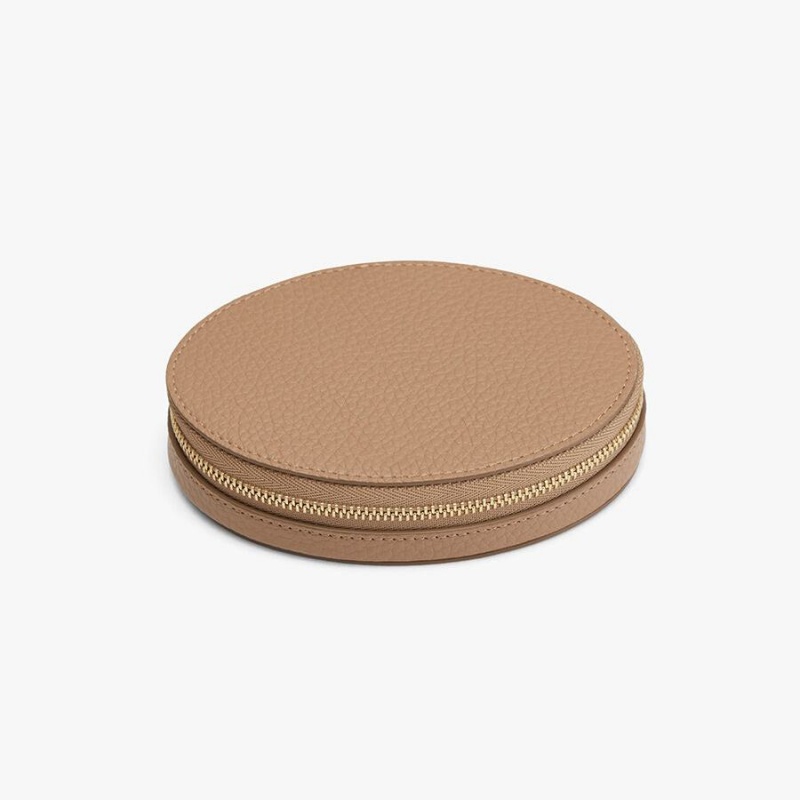 Bolsa De Maquillaje Cuyana Travel Jewelry Mujer Kaki | PME9621XY