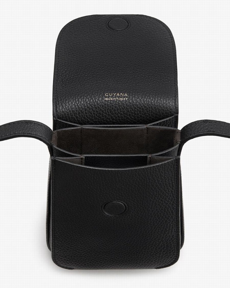 Bolsa Para Movil Cuyana Concertina Mujer Negras | RJK4461ZM