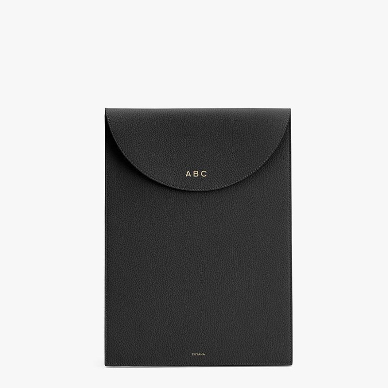 Bolsas Para Portatil Cuyana Convertible Cuero Mujer Negras | FVK8974YC