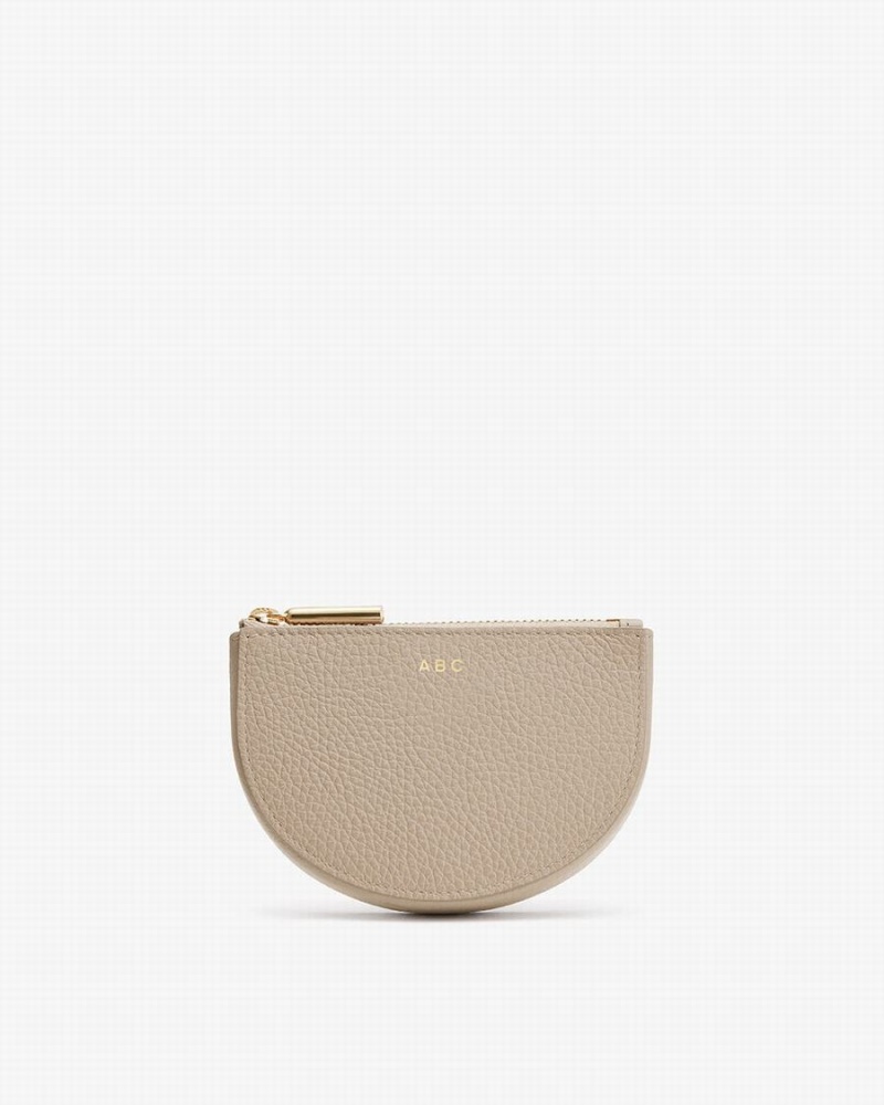 Bolso Pequeño Cuyana Half Moon Mujer Gris | YGT4598CR