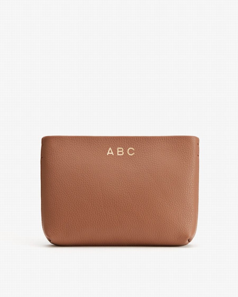 Bolso Pequeño Cuyana Mini Cremallera Mujer Marrones | BGK8890AB