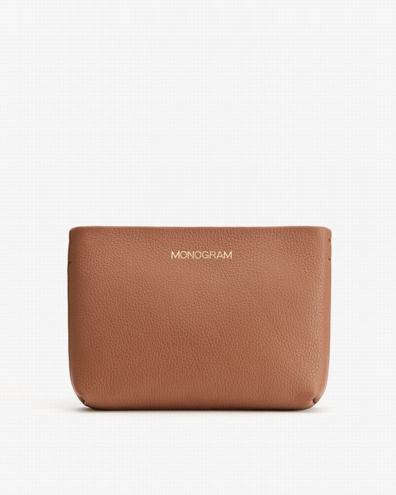 Bolso Pequeño Cuyana Mini Cremallera Mujer Marrones | BGK8890AB