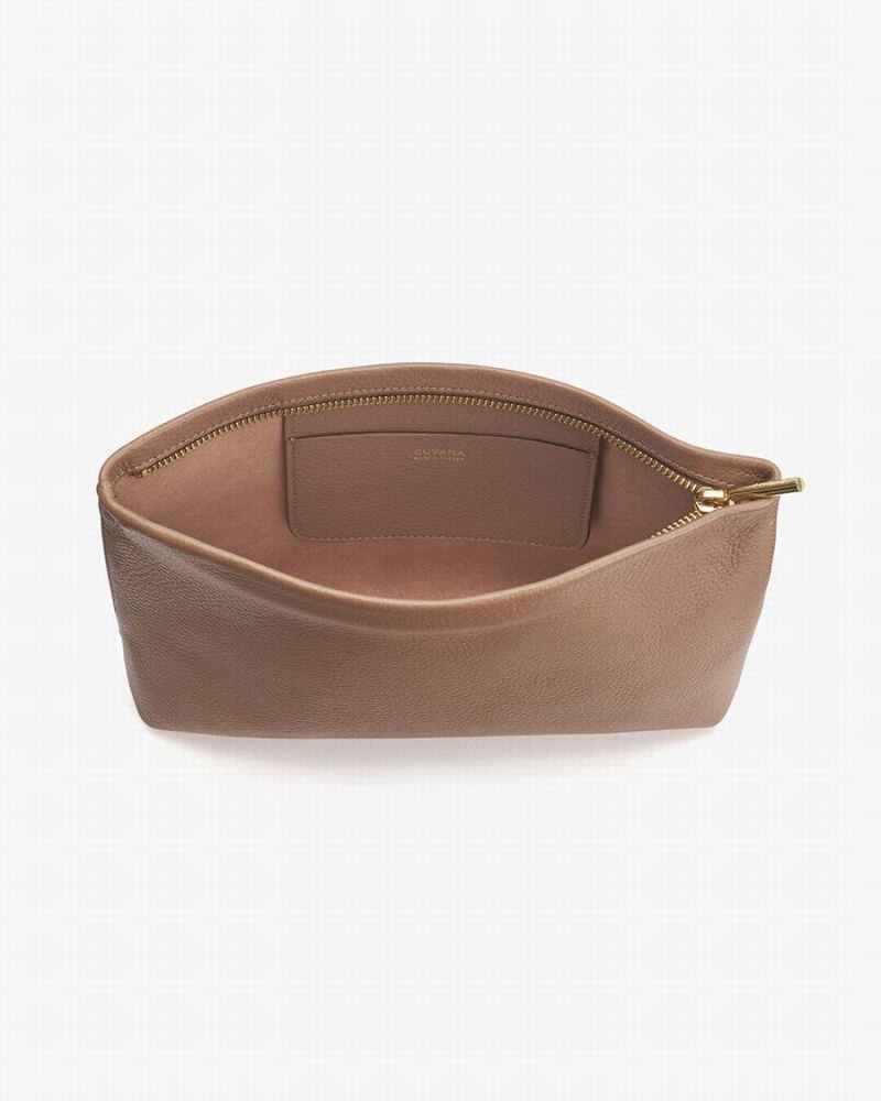 Bolso Pequeño Cuyana Small Cremallera Mujer Kaki | FXV874RH