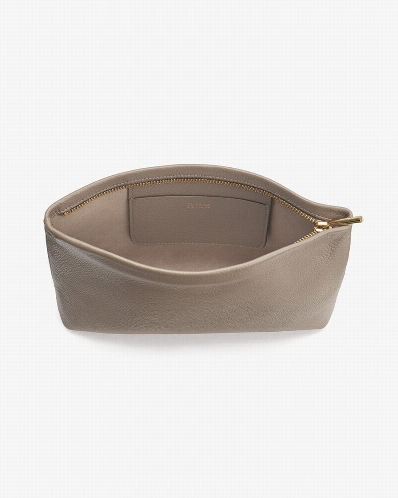 Bolso Pequeño Cuyana Small Cremallera Mujer Gris | LHT499KM
