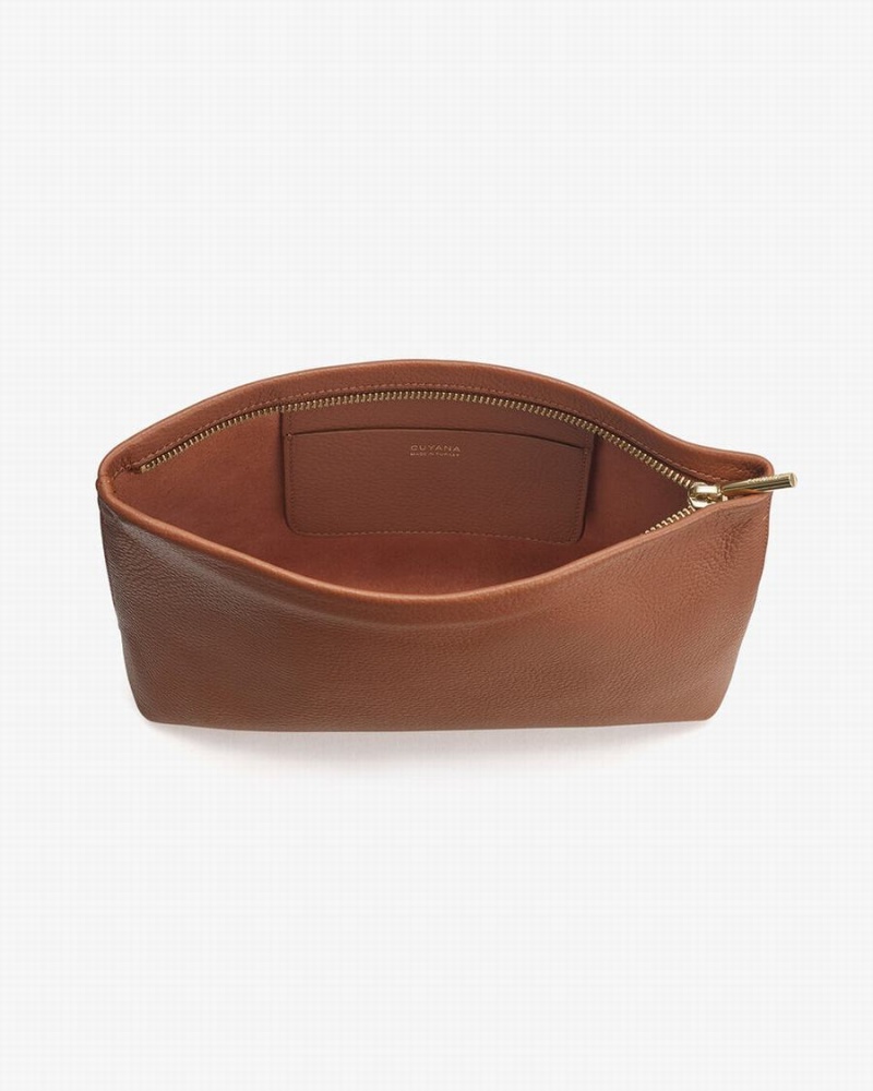 Bolso Pequeño Cuyana Small Cremallera Mujer Marrones | GGT1552WK