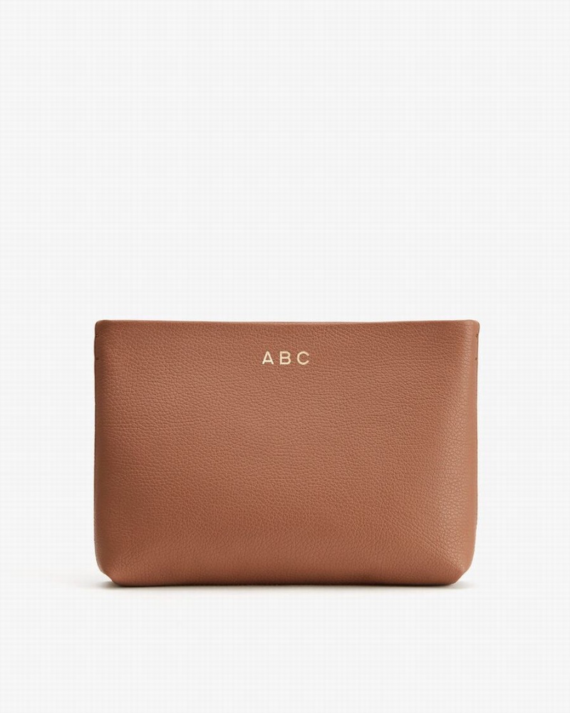 Bolso Pequeño Cuyana Small Cremallera Mujer Marrones | GGT1552WK