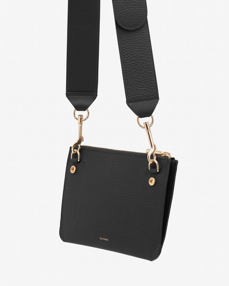 Bolso Pequeño Cuyana System Cremallera Mujer Negras | UDW4698KA
