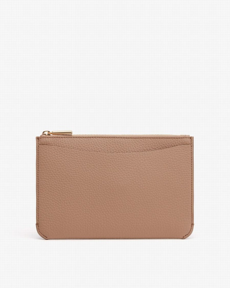Bolso Pequeño Cuyana System Cremallera Mujer Kaki | NZS4616EN