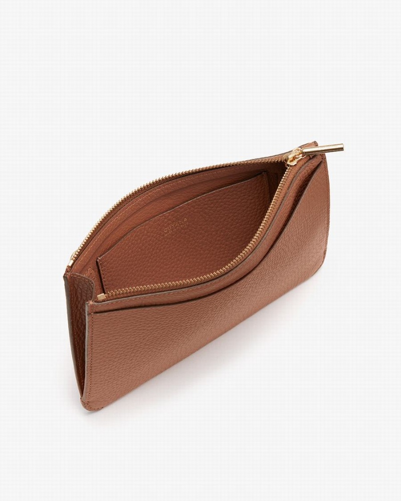 Bolso Pequeño Cuyana System Cremallera Mujer Marrones | NLL3618OU