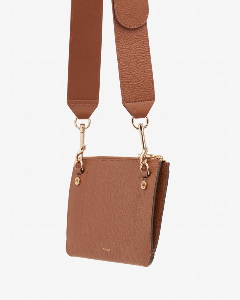Bolso Pequeño Cuyana System Cremallera Mujer Marrones | NLL3618OU