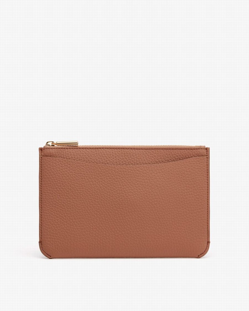 Bolso Pequeño Cuyana System Cremallera Mujer Marrones | NLL3618OU