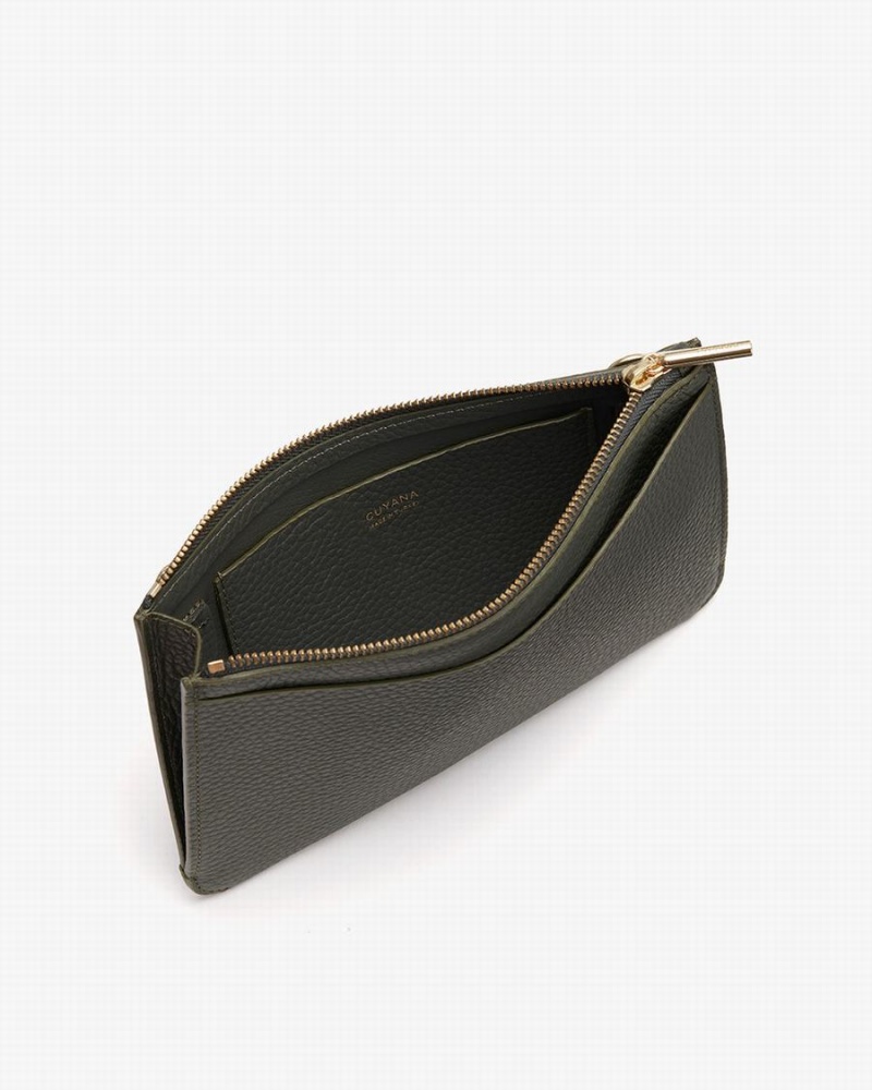 Bolso Pequeño Cuyana System Cremallera Mujer Verde Oscuro | AWY3427LS