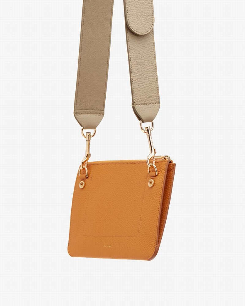Bolso Pequeño Cuyana System Cremallera Mujer Amarillo | NIU9444ZA