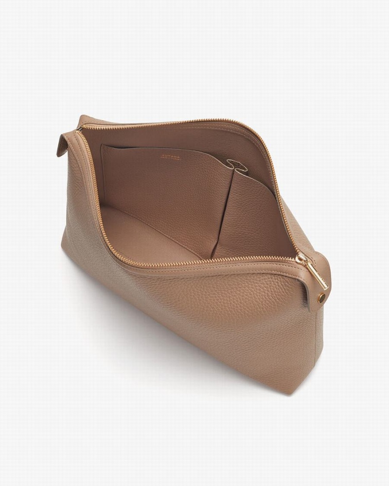 Bolso Pequeño Cuyana System Insert Mujer Kaki | TBP5777YT