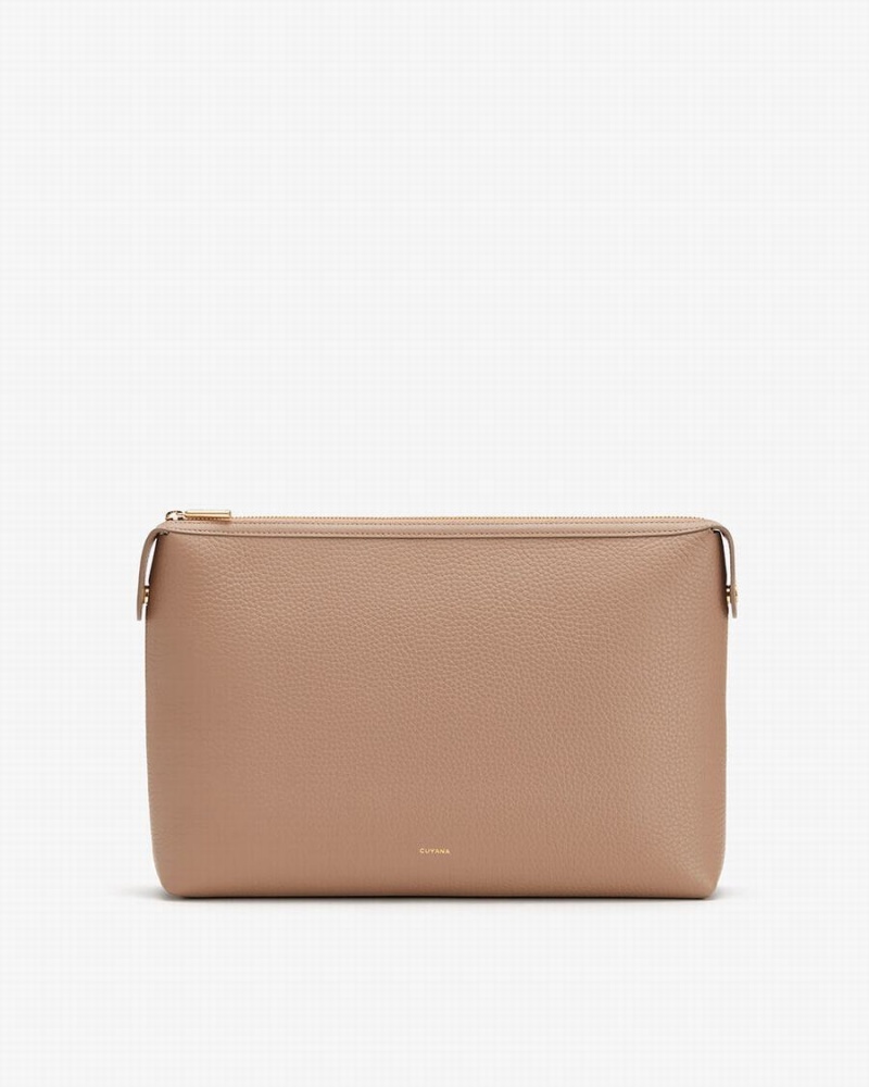Bolso Pequeño Cuyana System Insert Mujer Kaki | TBP5777YT