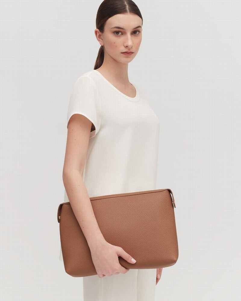 Bolso Pequeño Cuyana System Insert Mujer Marrones | ETB6571TD