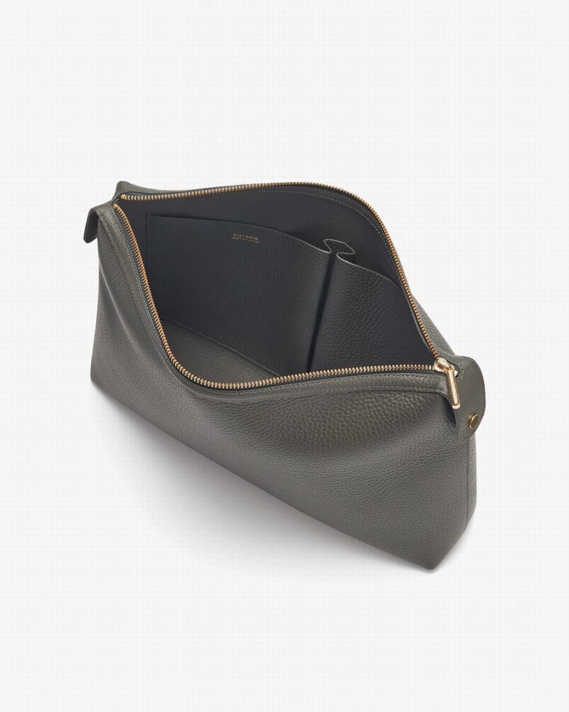 Bolso Pequeño Cuyana System Insert Mujer Verde Oscuro | VHT9973DC