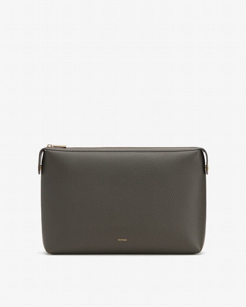 Bolso Pequeño Cuyana System Insert Mujer Verde Oscuro | VHT9973DC