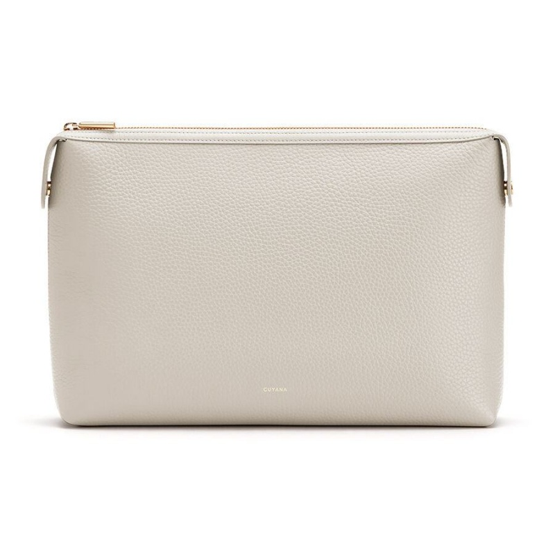 Bolso Pequeño Cuyana System Insert Mujer Gris Claro | YPX111ZJ
