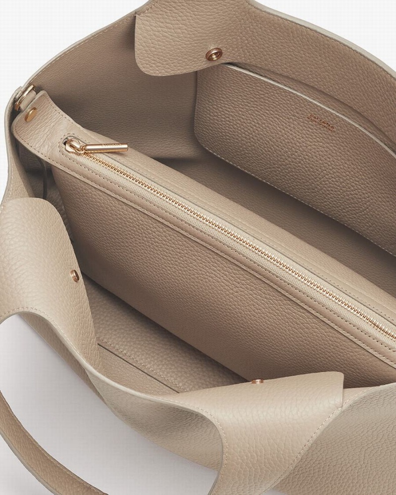 Bolso Pequeño Cuyana System Insert Mujer Gris | MOL8222MF