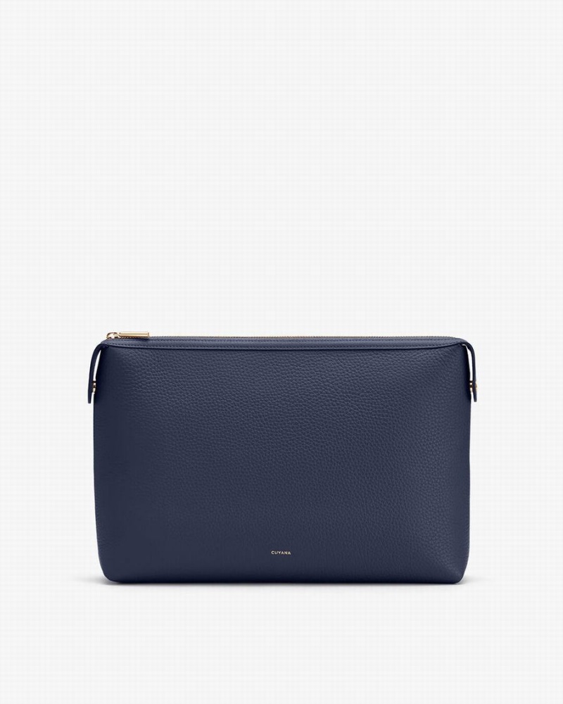 Bolso Pequeño Cuyana System Insert Mujer Azul Marino | UYS1378LF