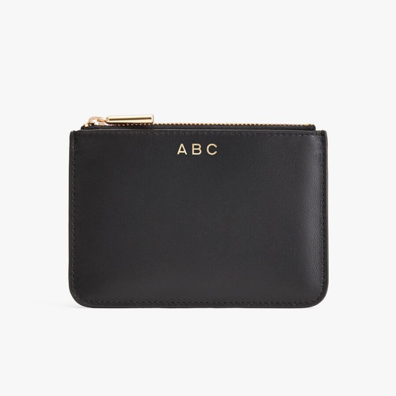 Bolso Pequeño Cuyana Zero Waste Slim Cuero Mujer Negras | YLP3425UH