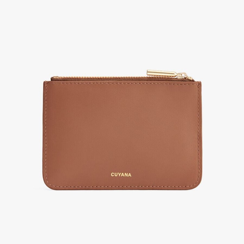Bolso Pequeño Cuyana Zero Waste Slim Cuero Mujer Marrones | NVQ6565GC