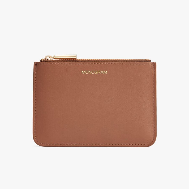 Bolso Pequeño Cuyana Zero Waste Slim Cuero Mujer Marrones | NVQ6565GC