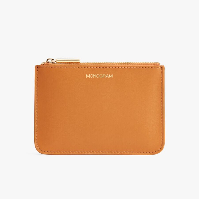 Bolso Pequeño Cuyana Zero Waste Slim Cuero Mujer Amarillo | BLN7959BR