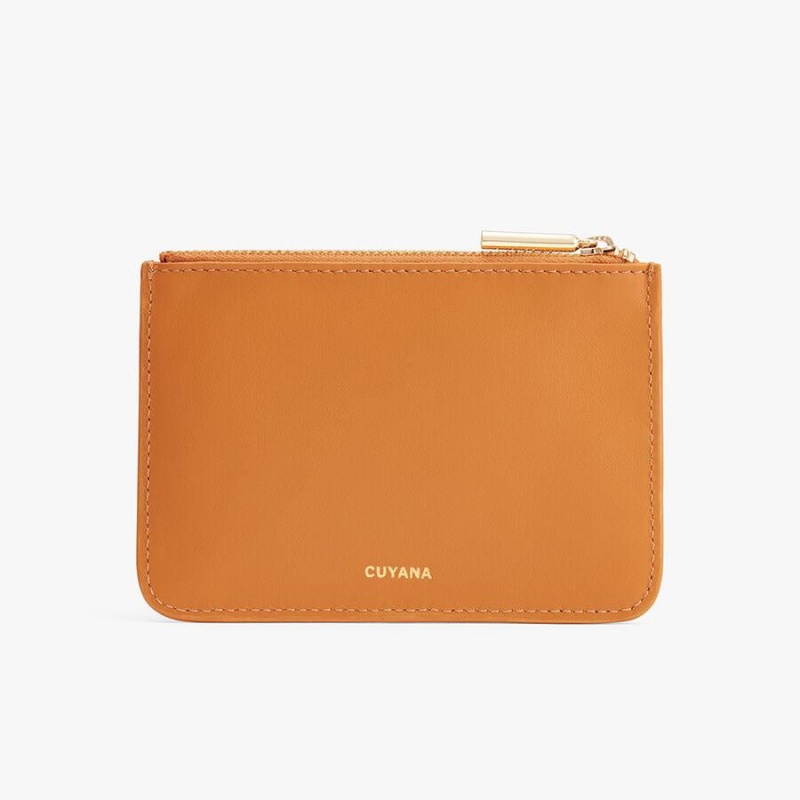 Bolso Pequeño Cuyana Zero Waste Slim Cuero Mujer Amarillo | BLN7959BR