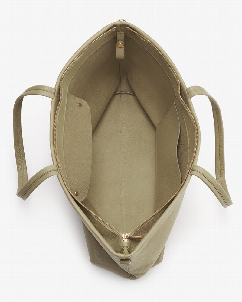 Bolso Tote Cuyana Altas Easy Cremallera Mujer Verde | GFP9566WM