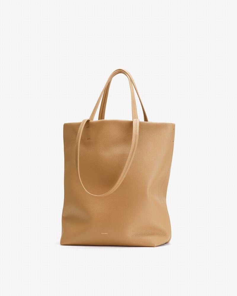 Bolso Tote Cuyana Altas Easy Mujer Amarillo Marrones | XMX6477PD