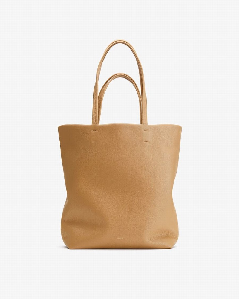 Bolso Tote Cuyana Altas Easy Mujer Amarillo Marrones | XMX6477PD
