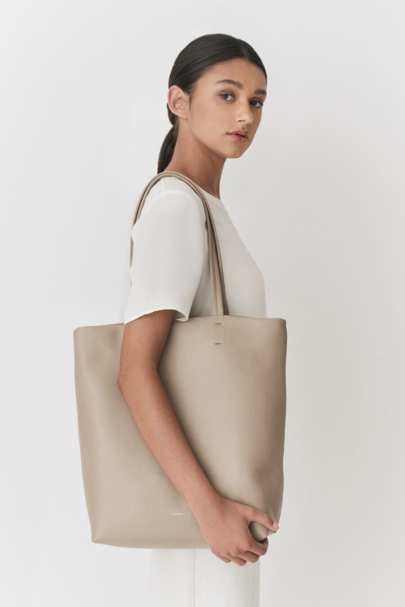 Bolso Tote Cuyana Altas Easy Mujer Gris | WNU4994ID
