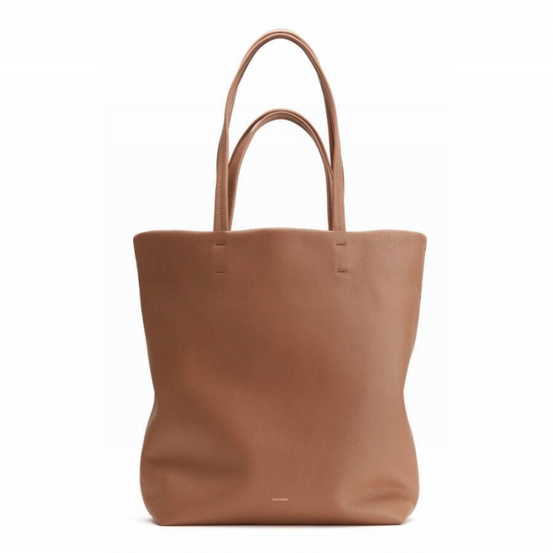 Bolso Tote Cuyana Altas Easy Mujer Marrones | JLG1968ZK