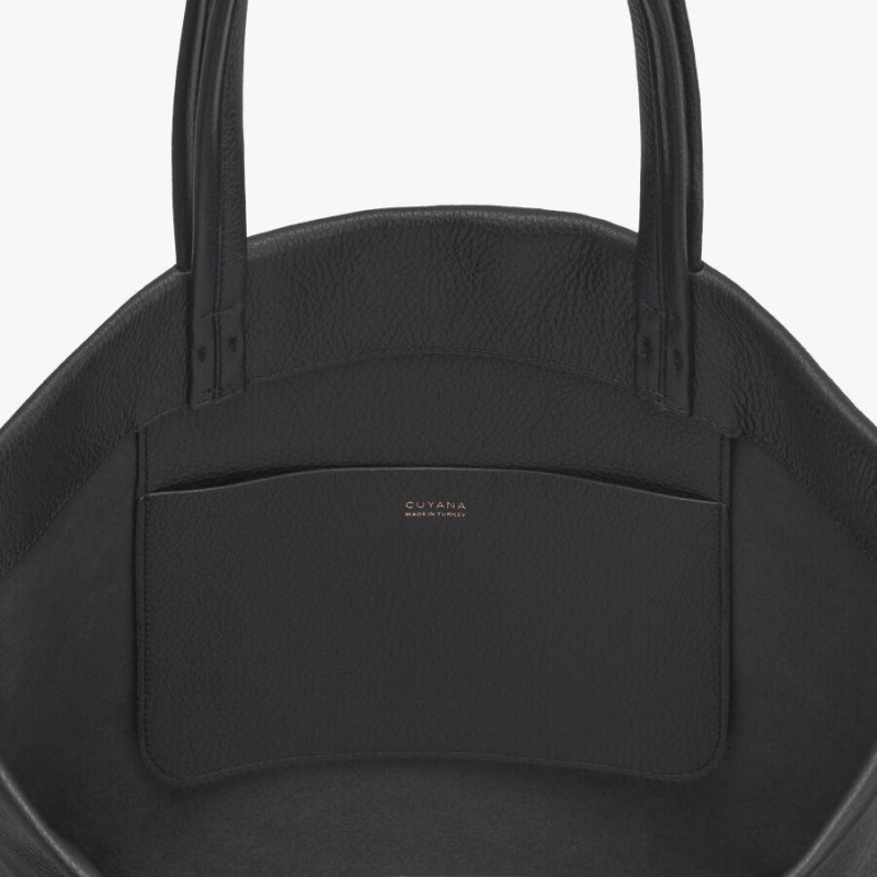Bolso Tote Cuyana Altas Easy Mujer Negras | NZE681YN