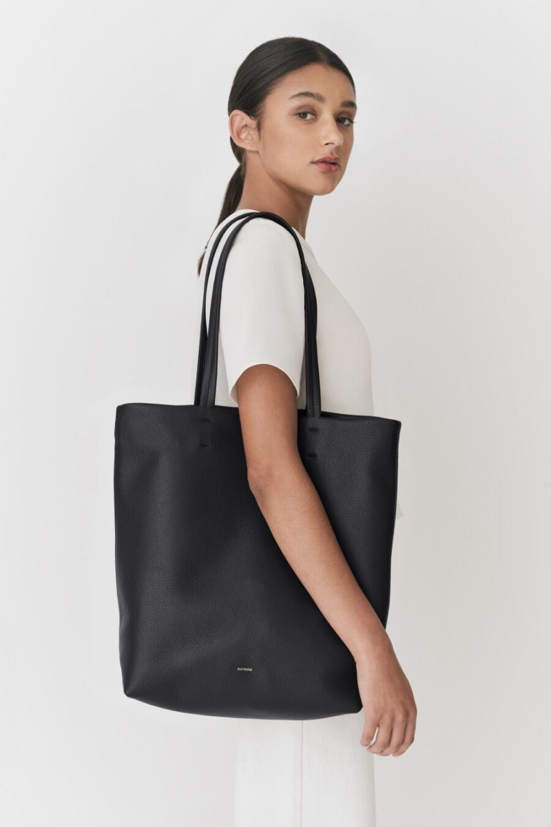 Bolso Tote Cuyana Altas Easy Mujer Negras | NZE681YN