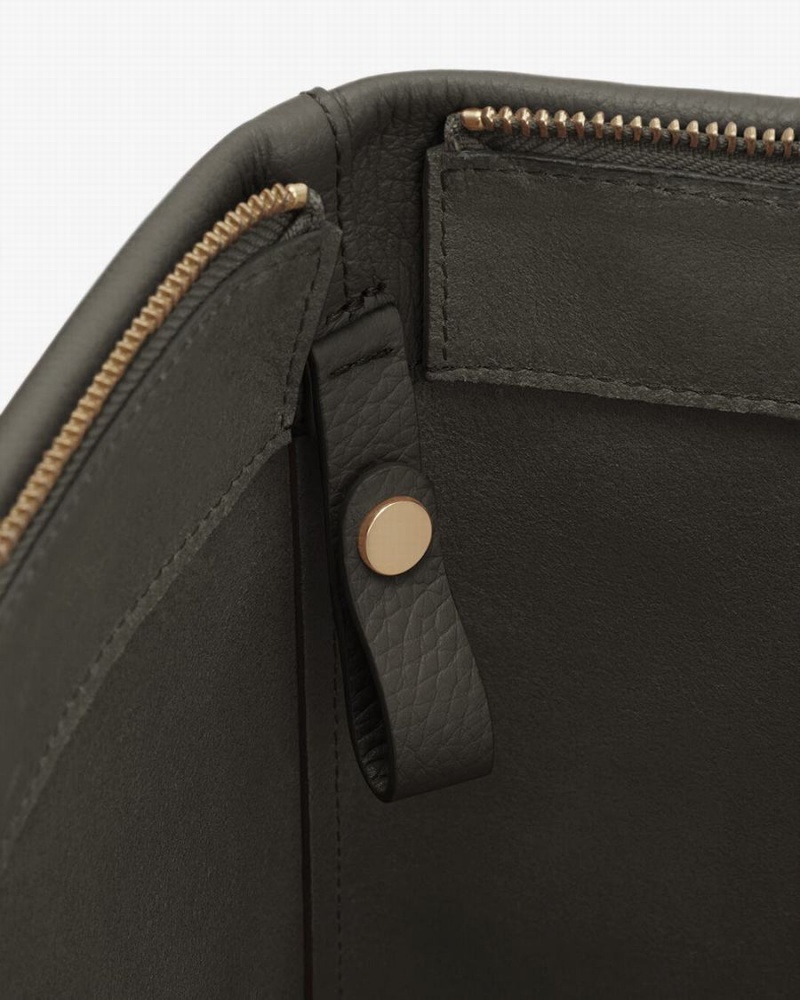 Bolso Tote Cuyana Classic Easy Cremallera Mujer Verde Oscuro | BYY8381LR