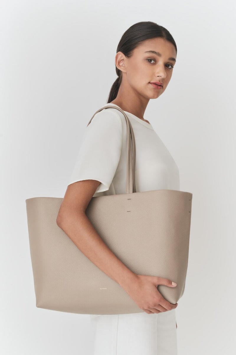 Bolso Tote Cuyana Classic Easy Mujer Gris | TWM7147IM