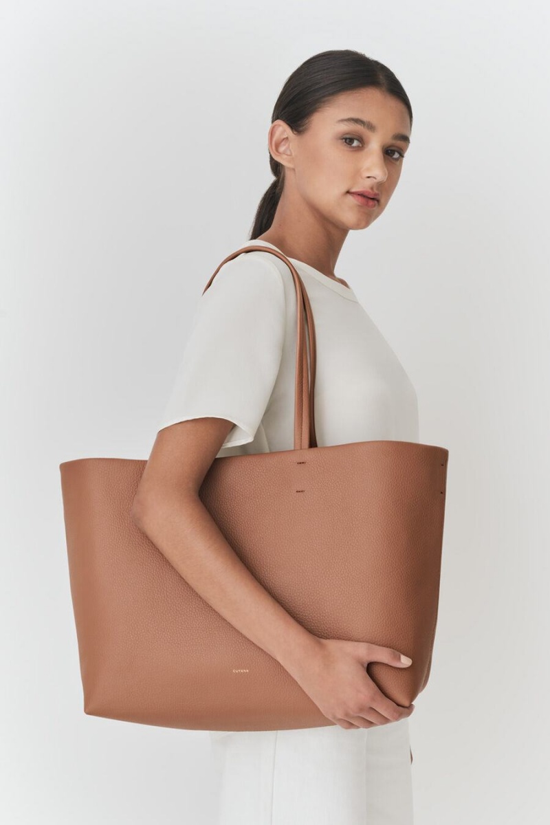 Bolso Tote Cuyana Classic Easy Mujer Marrones | VYB6091KV