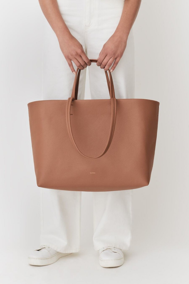 Bolso Tote Cuyana Classic Easy Mujer Marrones | VYB6091KV