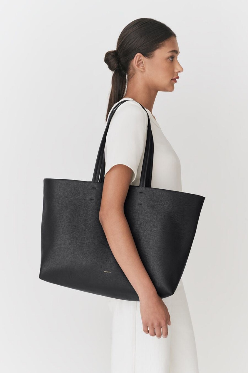 Bolso Tote Cuyana Classic Easy Mujer Negras | PBE844HP