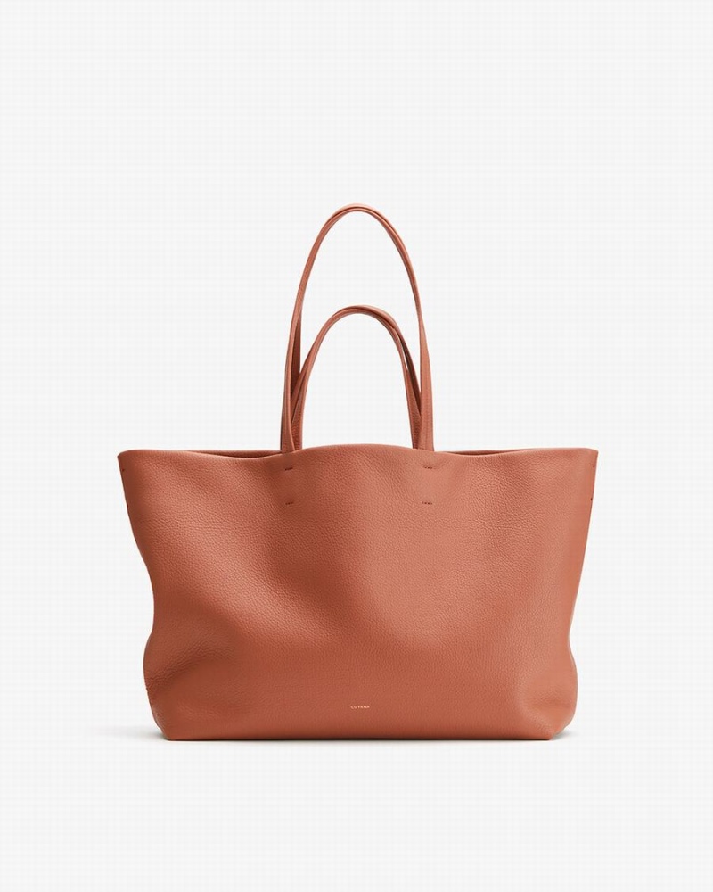 Bolso Tote Cuyana Classic Easy Mujer Rojas Marrones | RJW1883CL