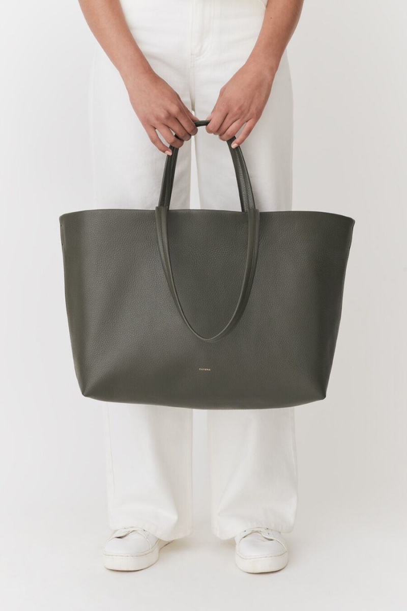 Bolso Tote Cuyana Classic Easy Mujer Verde Oscuro | GPZ8136TL