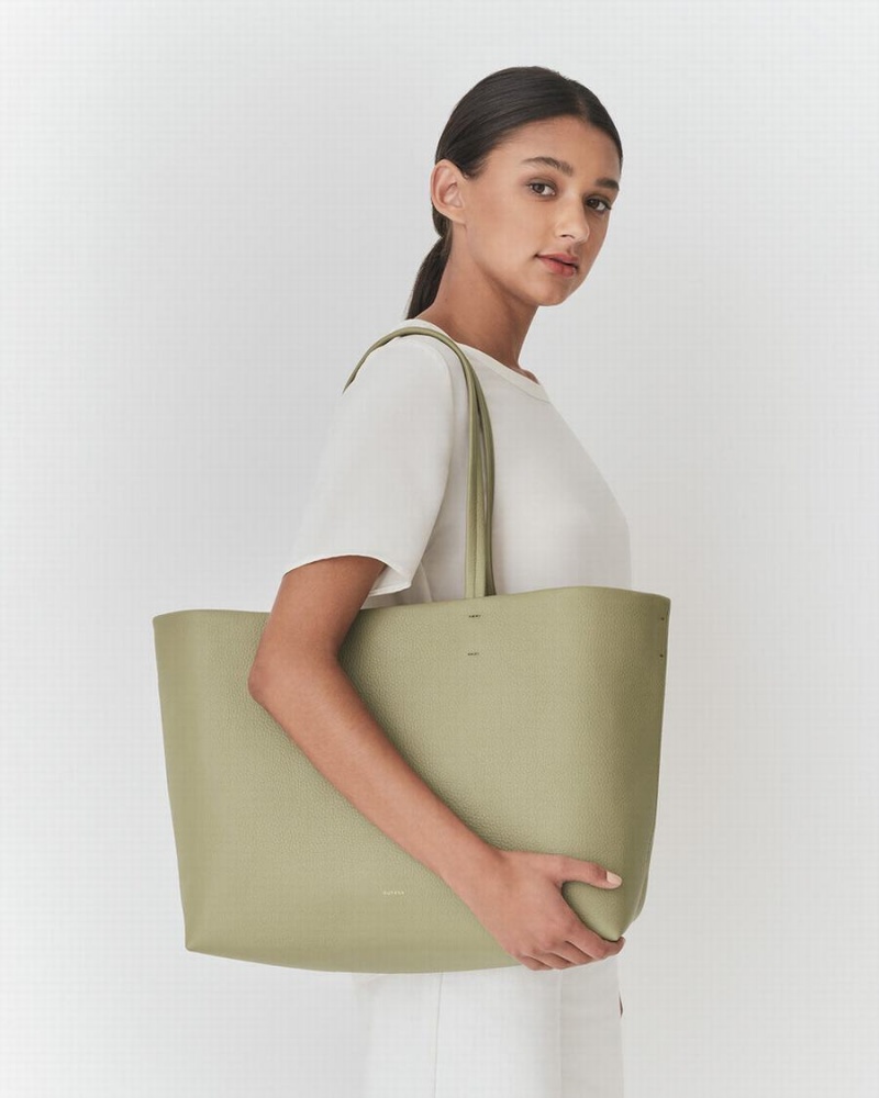 Bolso Tote Cuyana Classic Easy Mujer Verde | MUW8252NX